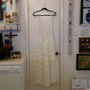 Ivory White Free People Dress/Cover up
